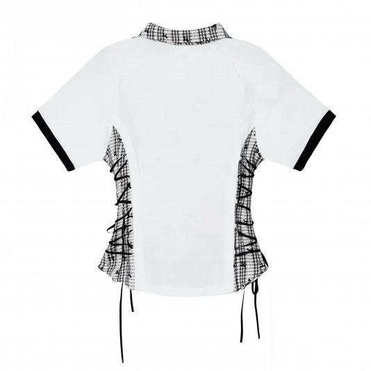 [ CUSTOM ] Adicolor Bow Lace Ribbon White/Black